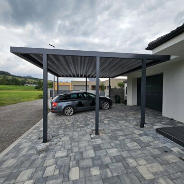 Inspirace Carport ARTOSI – aluminiowa wiata na samochody
